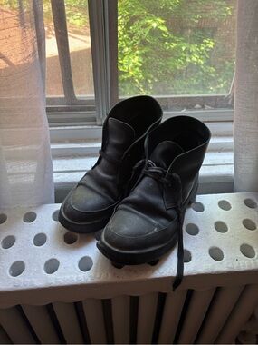 Clarks Black Men's Lace-Up Leather Boots